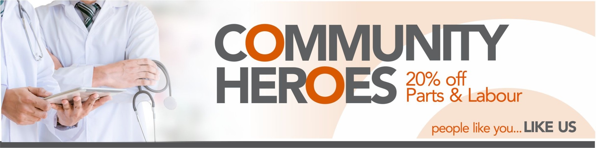 20% Off for Community Heroes